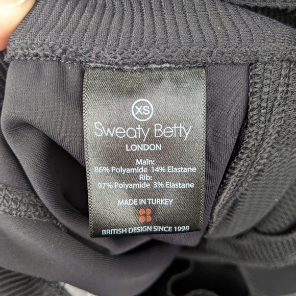 Sweaty Betty Flex Cuffed Front Zip Joggers Sweatpants Black Size XS - Picture 11 of 12